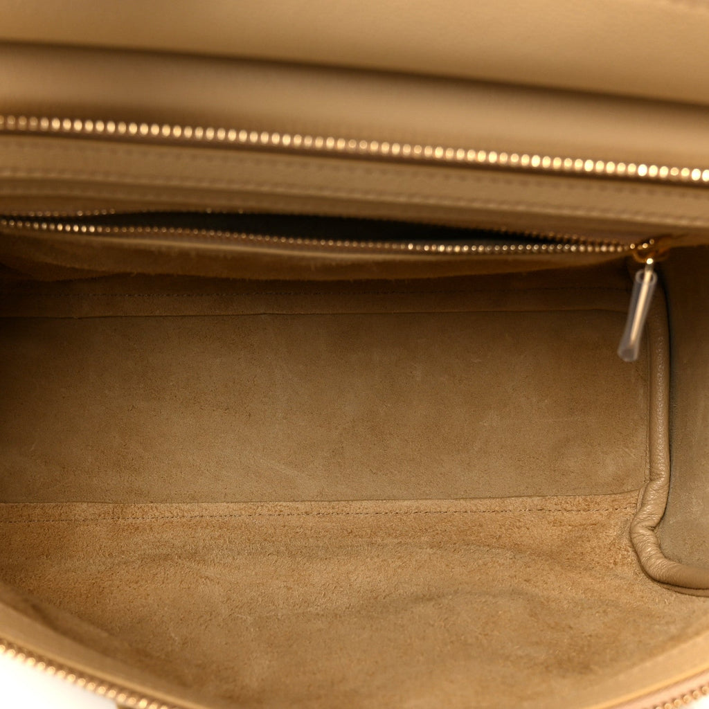 Grained Calfskin Little New Luggage Sandcastle