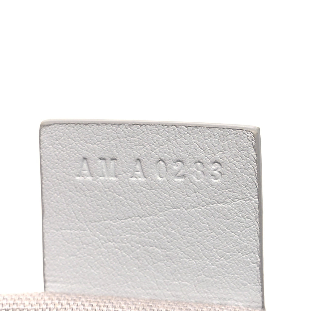 Tumbled Calfskin Mini Voyou Boyfriend Party Bag Light Grey