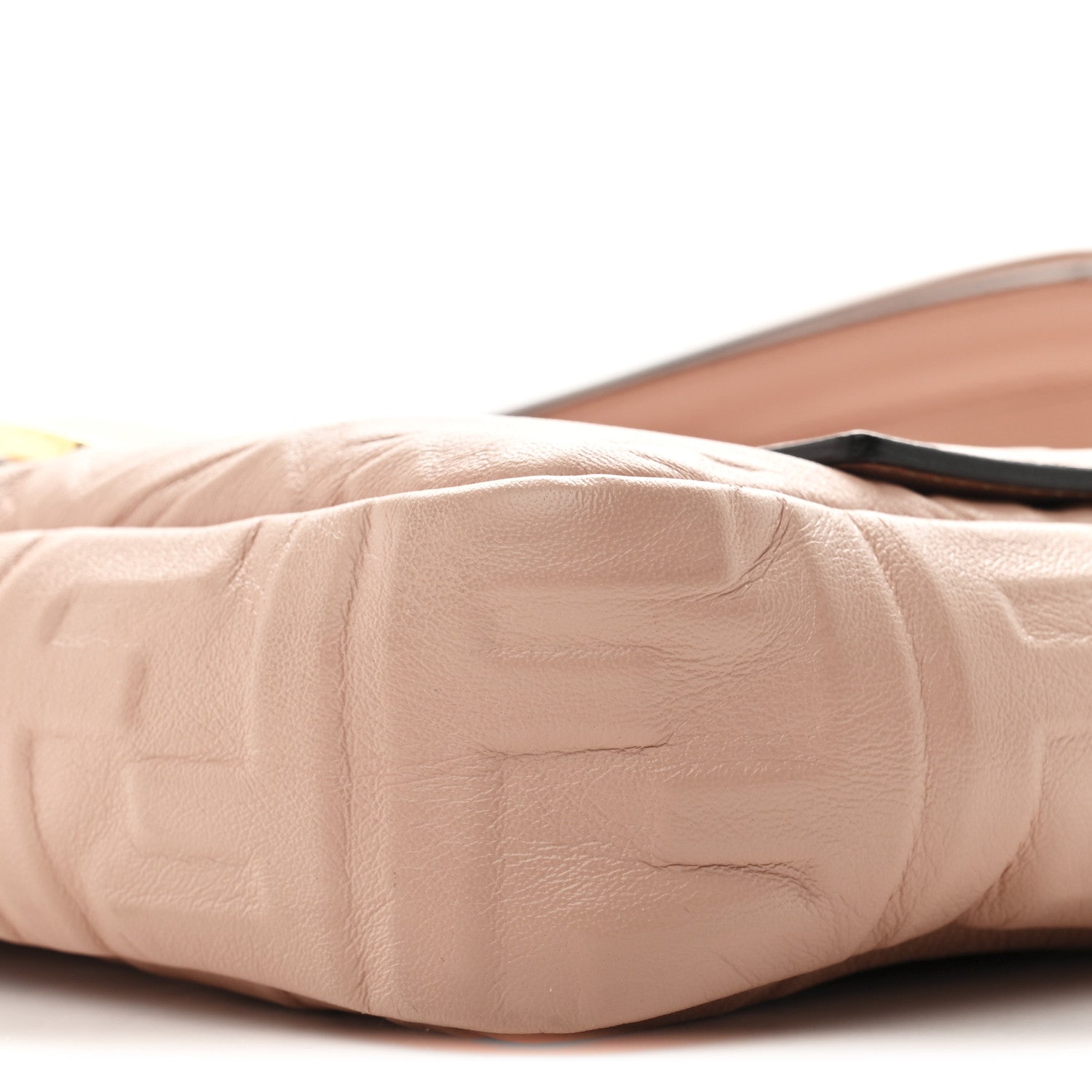 Nappa FF 1974 Embossed Baguette Rosa Bourbon