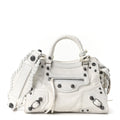 Agneau Arena Neo Cagole Handbag XS Optic White