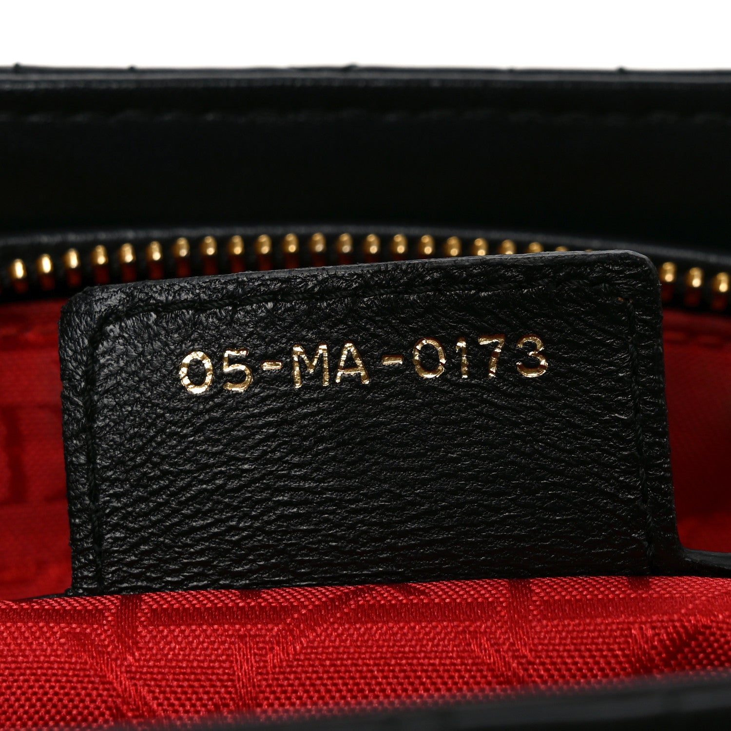 Lambskin Cannage Large Lady Dior Black