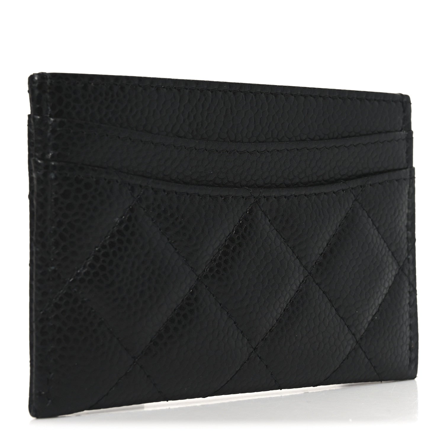 Caviar Quilted  Holder Black