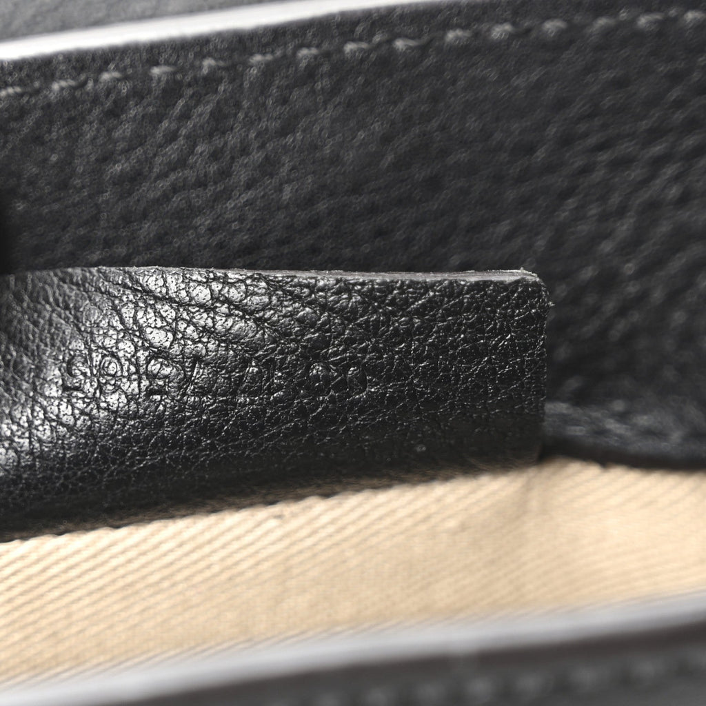 Suede Calfskin Mini Faye Backpack Black