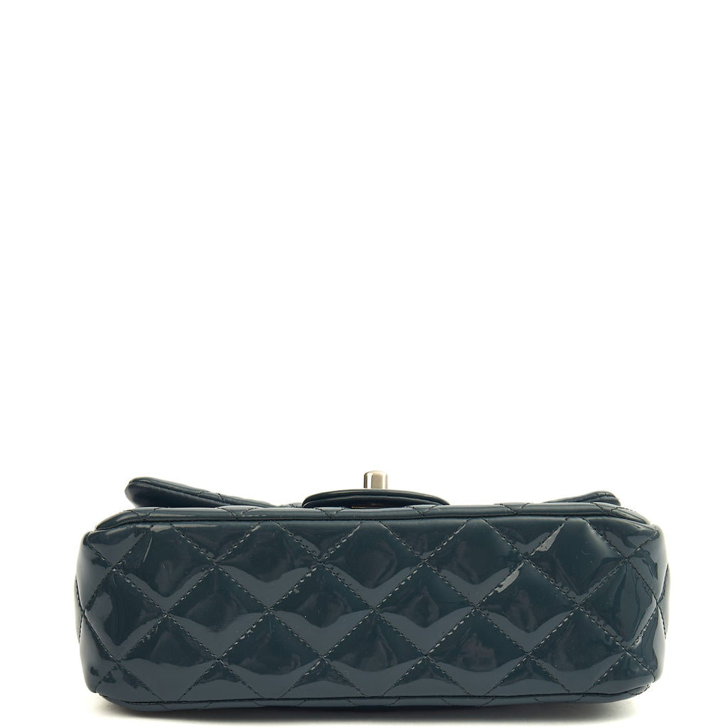 Chanel Mini Bag Classic - Mini (Rectangular) in Blue, Patent Leather