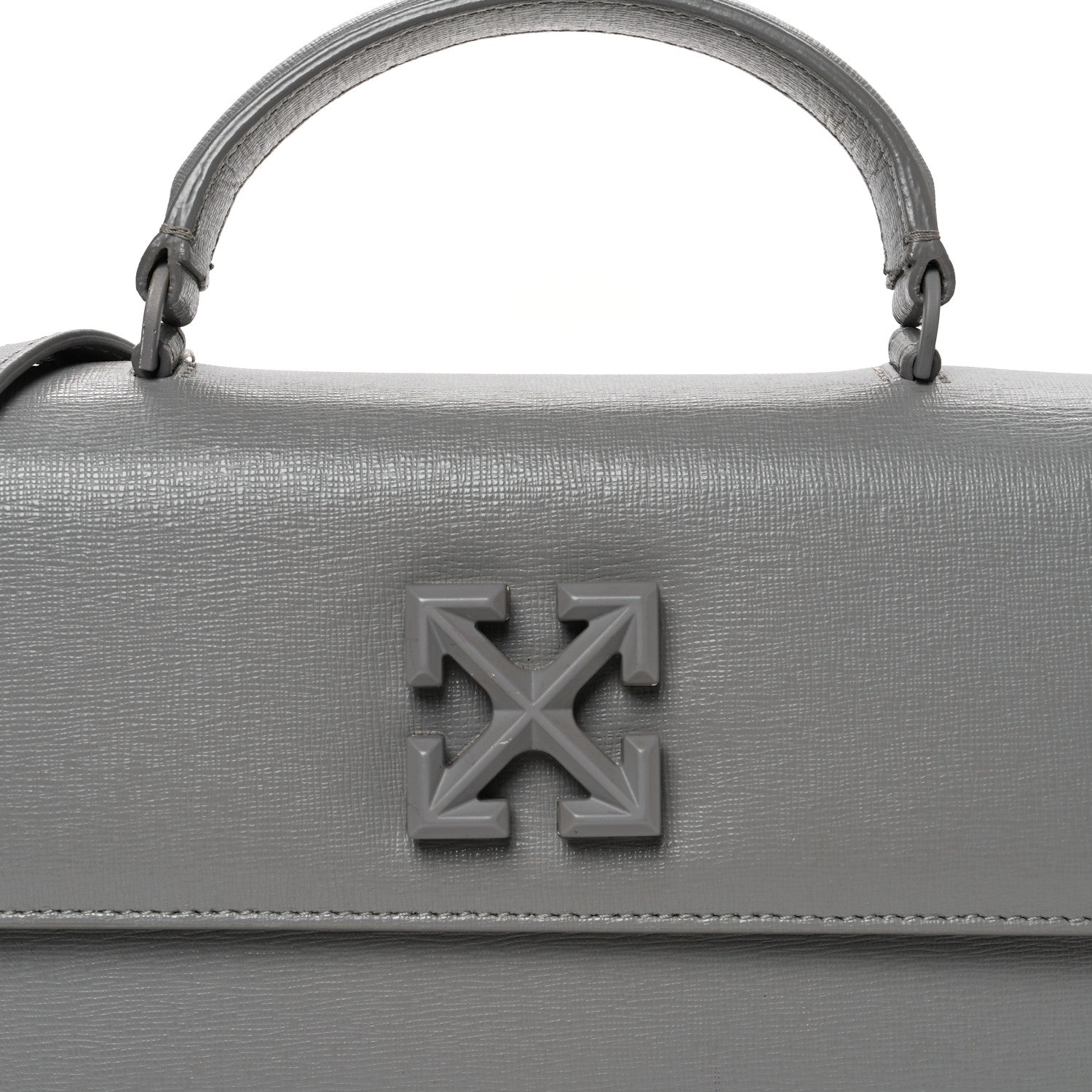 Saffiano Jitney 1.4 Top Handle Bag Grey