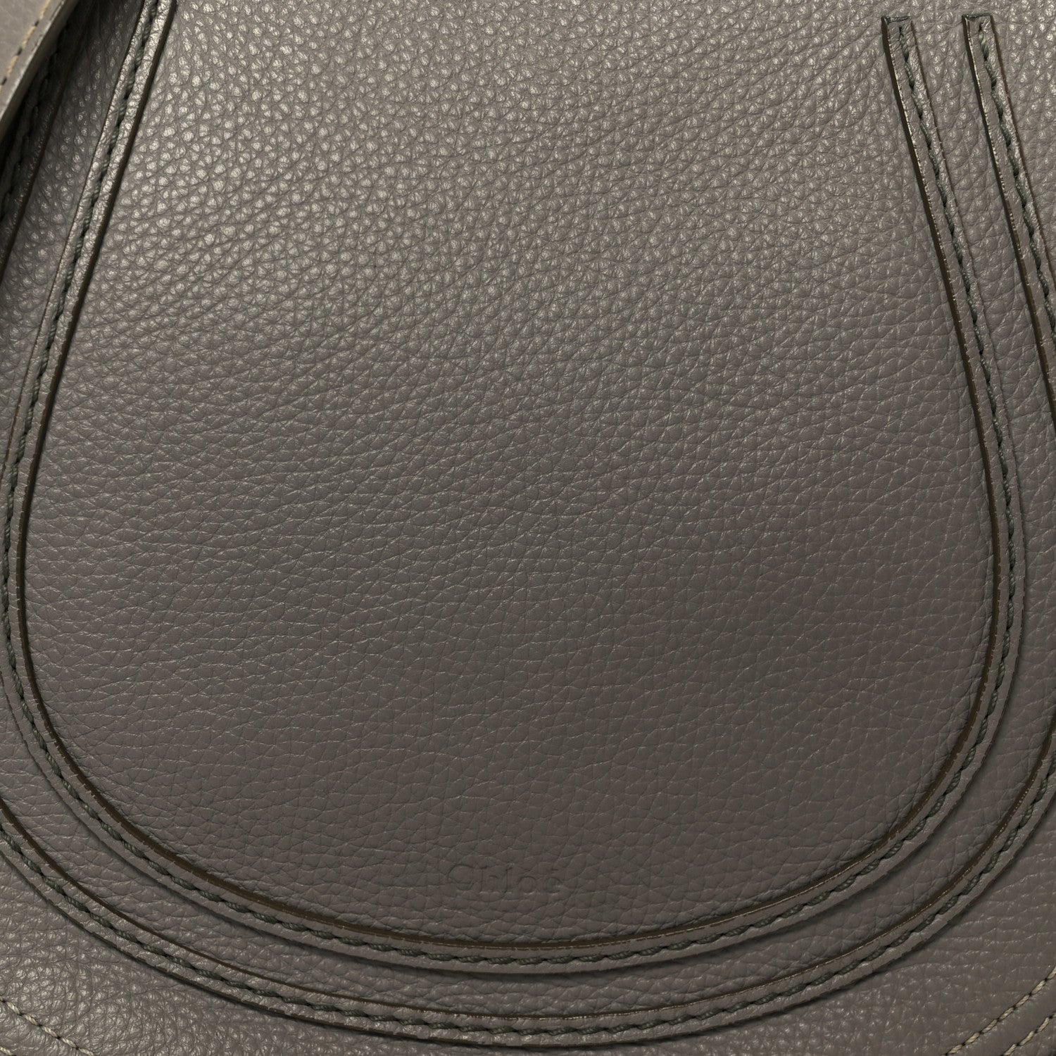 Calfskin Medium Marcie Round Crossbody Bag Cashmere Grey
