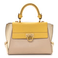 Calfskin Sofia Shoulder Bag Beige Multicolor