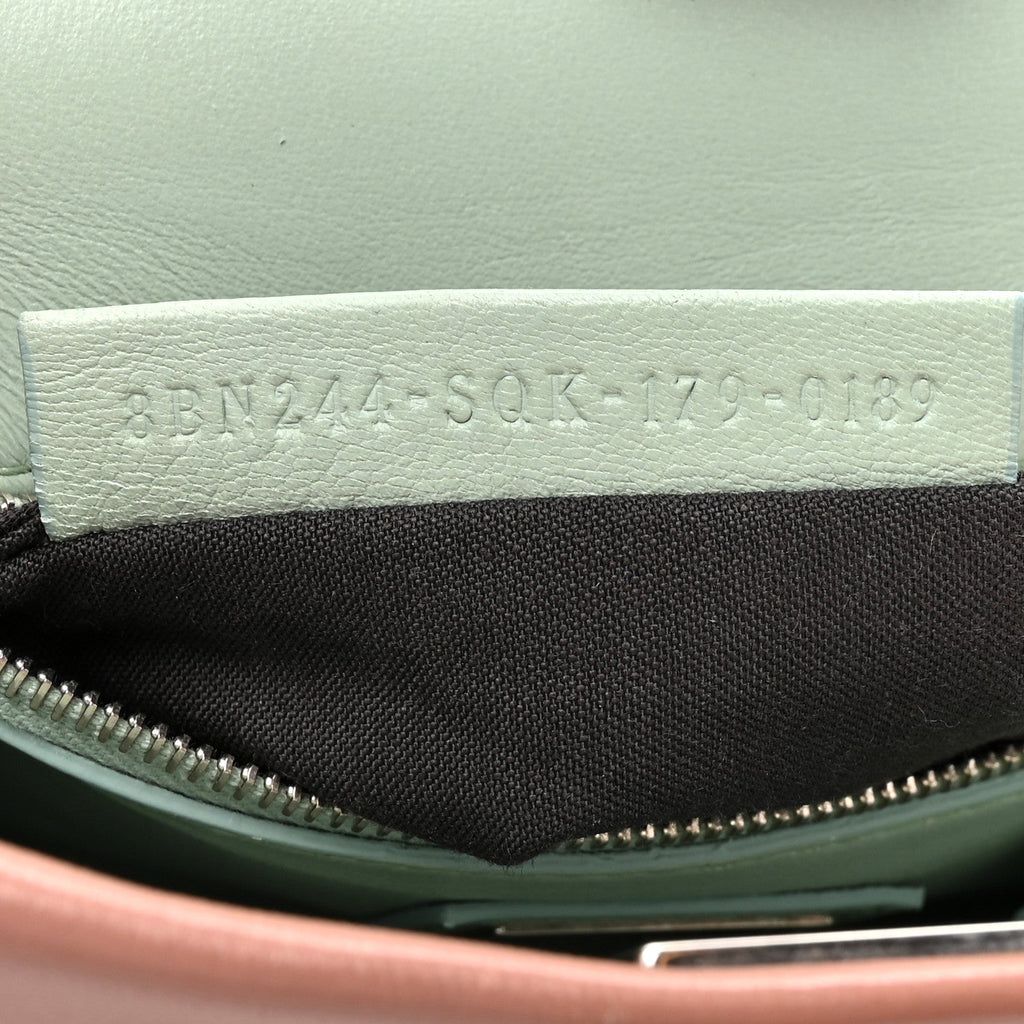 Nappa Colorblock Mini Peekaboo Iconic Satchel English Rose Plaster Oxigen