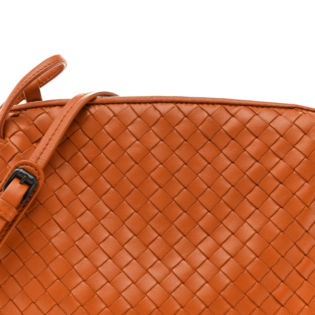 Nappa Intrecciato Nodini Crossbody Messenger Noce
