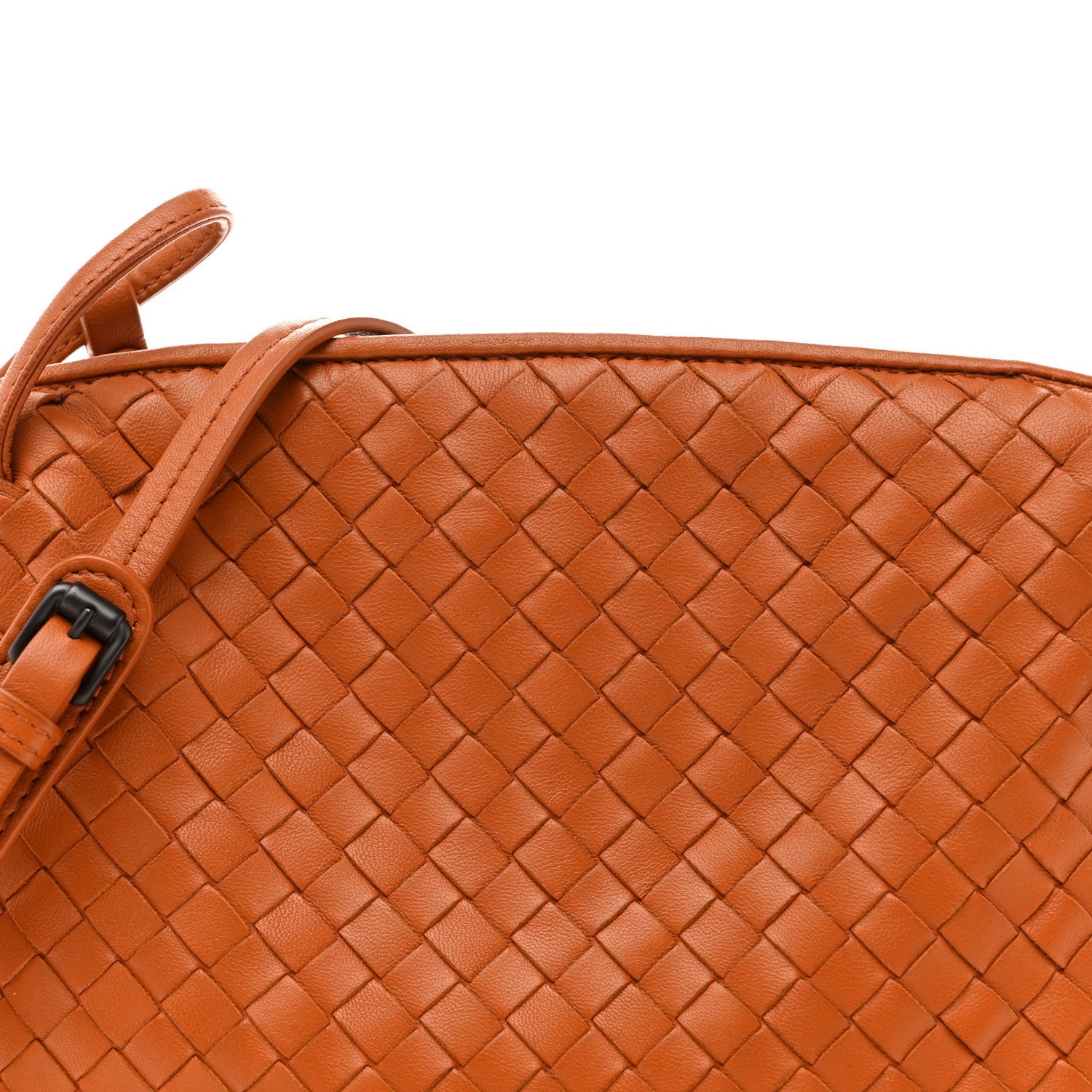 Nappa Intrecciato Nodini Crossbody Messenger Noce