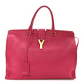 Calfskin Large Classic Y Cabas Fuchsia