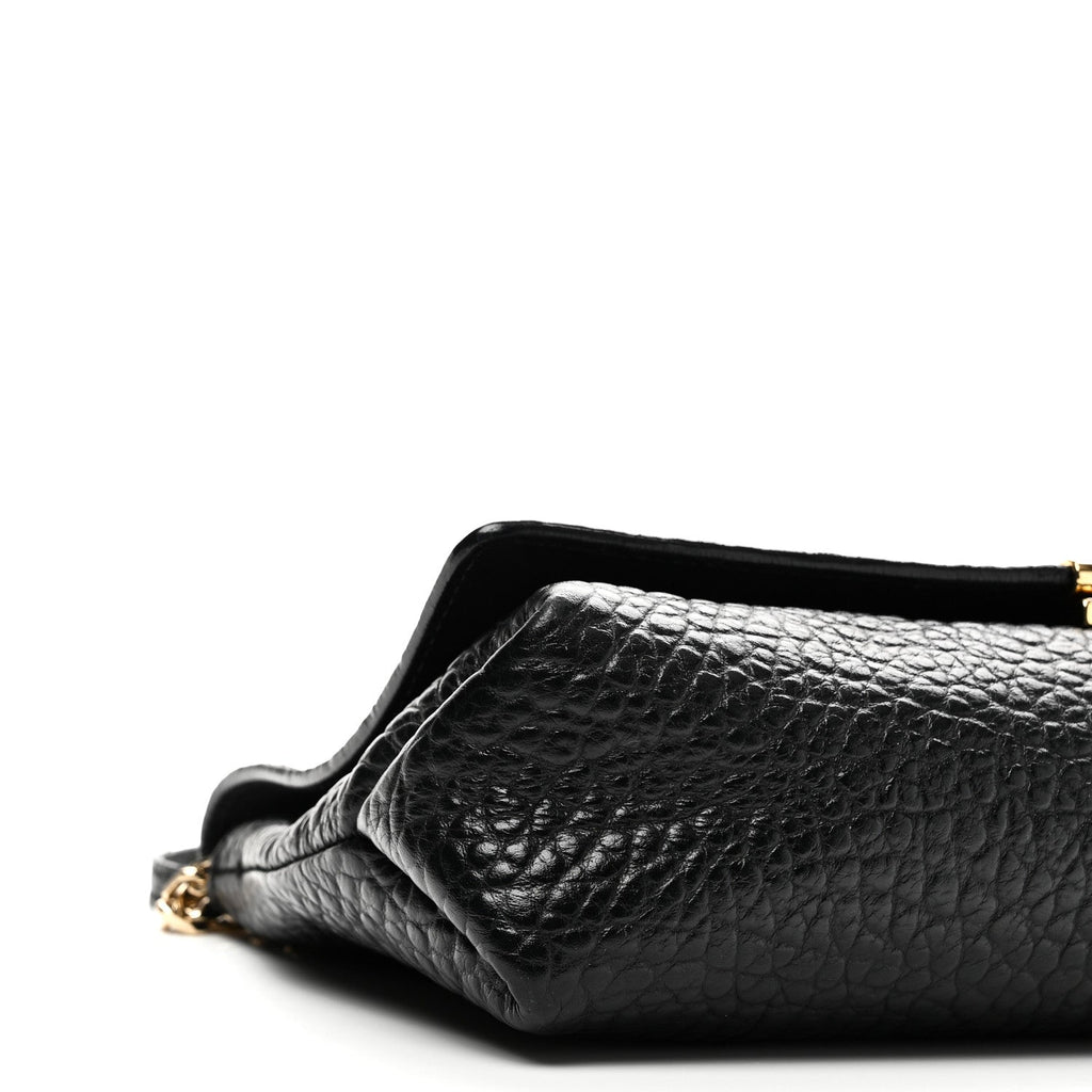 Signature Grain Medium Mildenhall Crossbody Bag Black