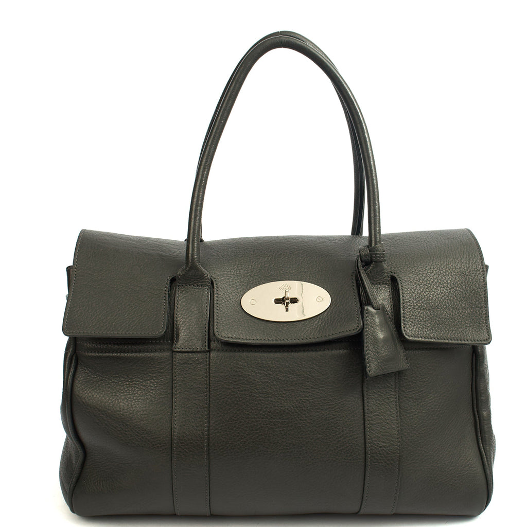 Mulberry Top Handle Bayswater Heritage in Grey, Calfskin Leather