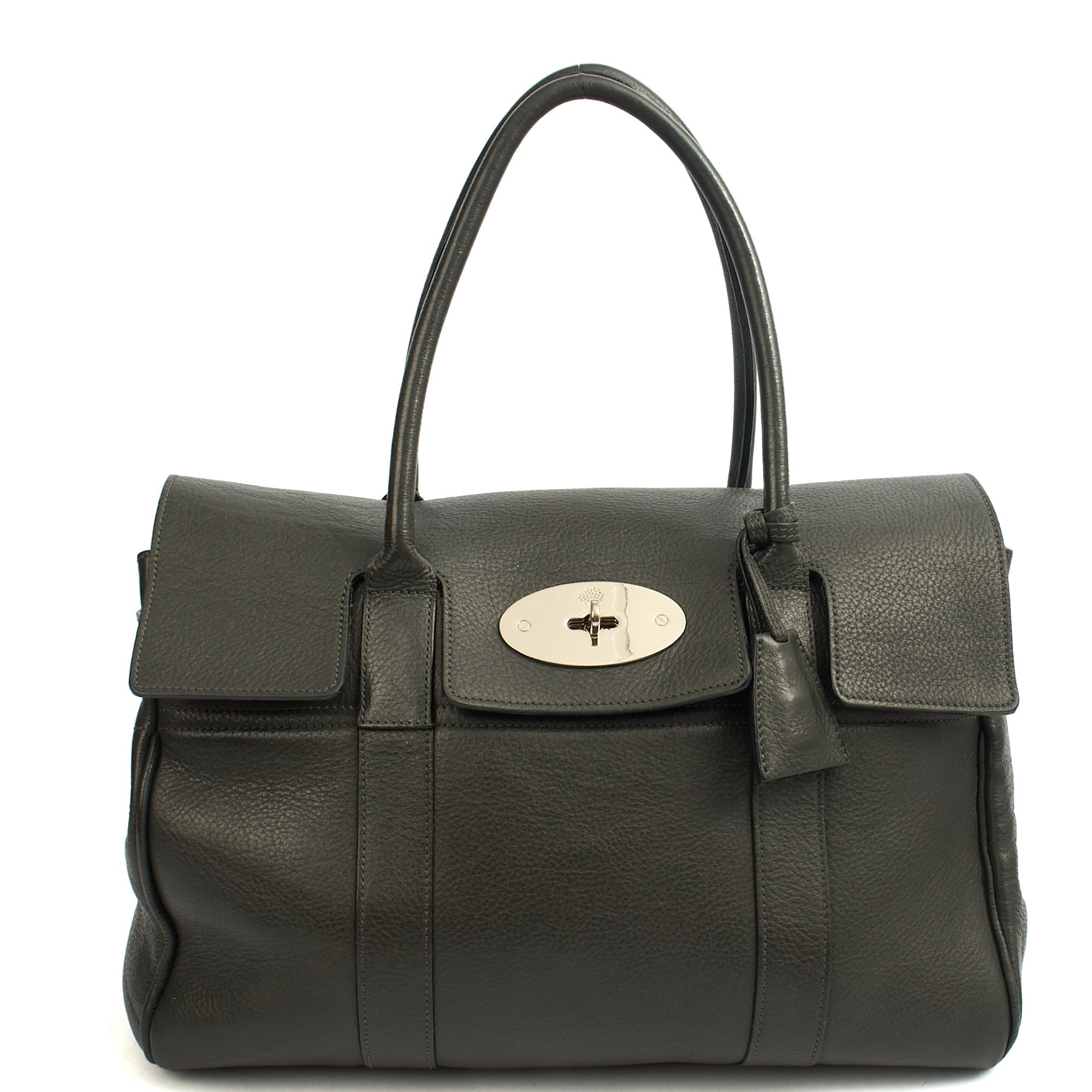 Mulberry Top Handle Bayswater Heritage in Grey, Calfskin Leather