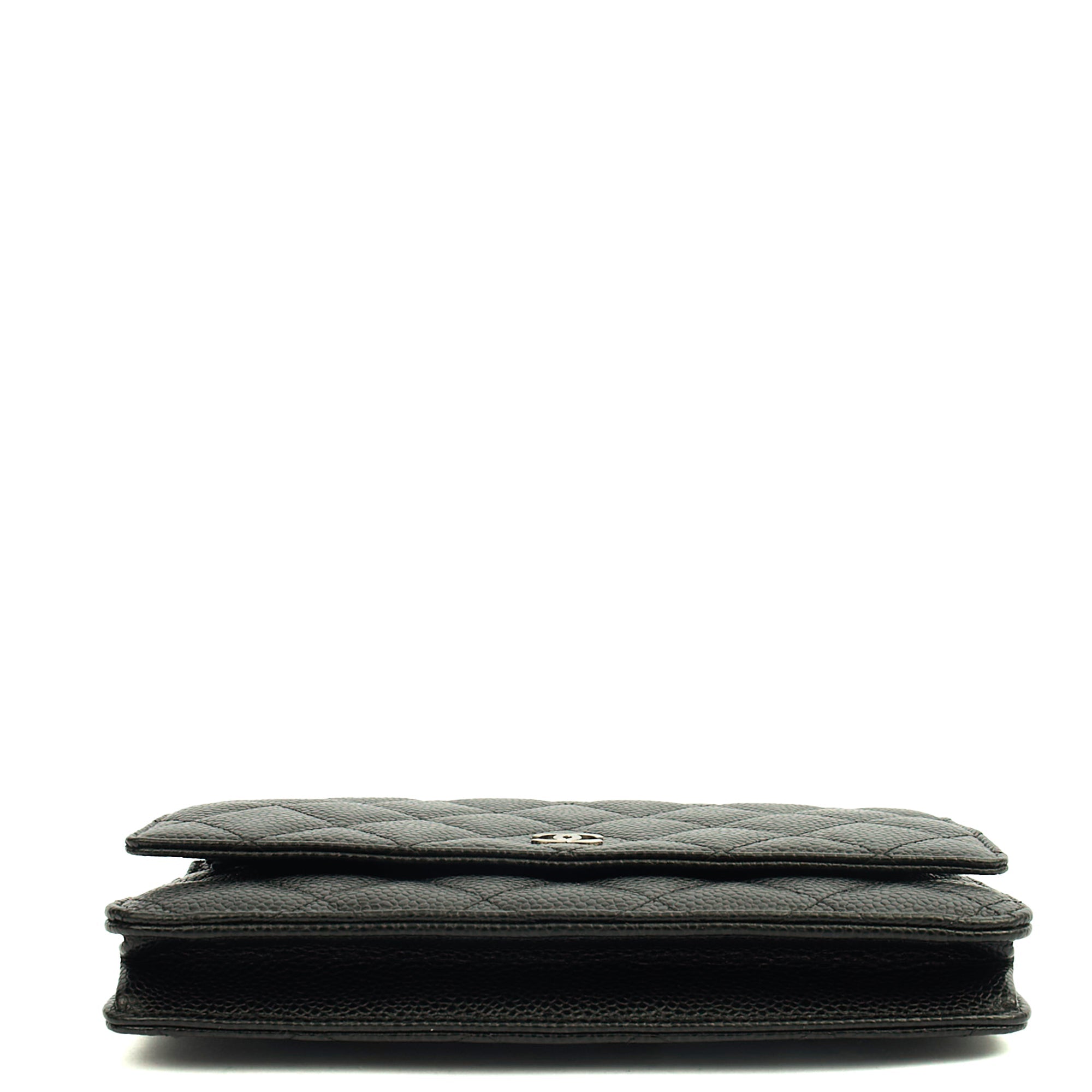 Chanel Cross Body Wallet on Chain in Black, Caviar Leather