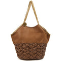 Stella McCartney Shoulder Bag Falabella Tote in Brown, Leather