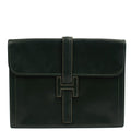 Hermes Clutch Jige  in Vert Anglaise, Box Calf Leather