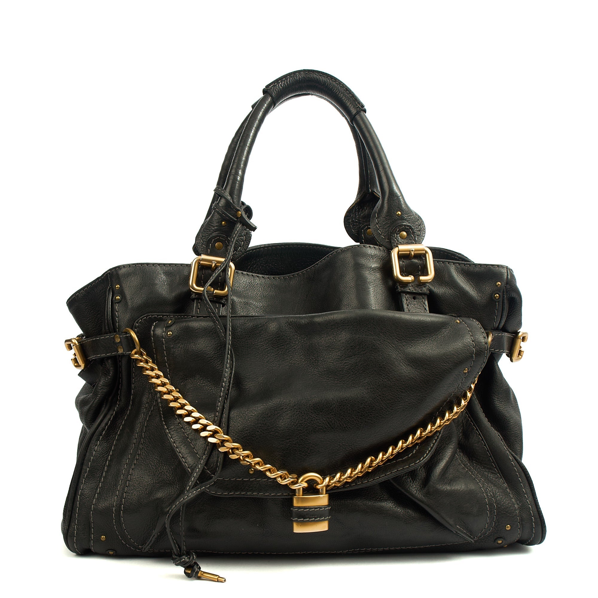 Chloe Shoulder Bag Paddington - Tote in Black, Leather