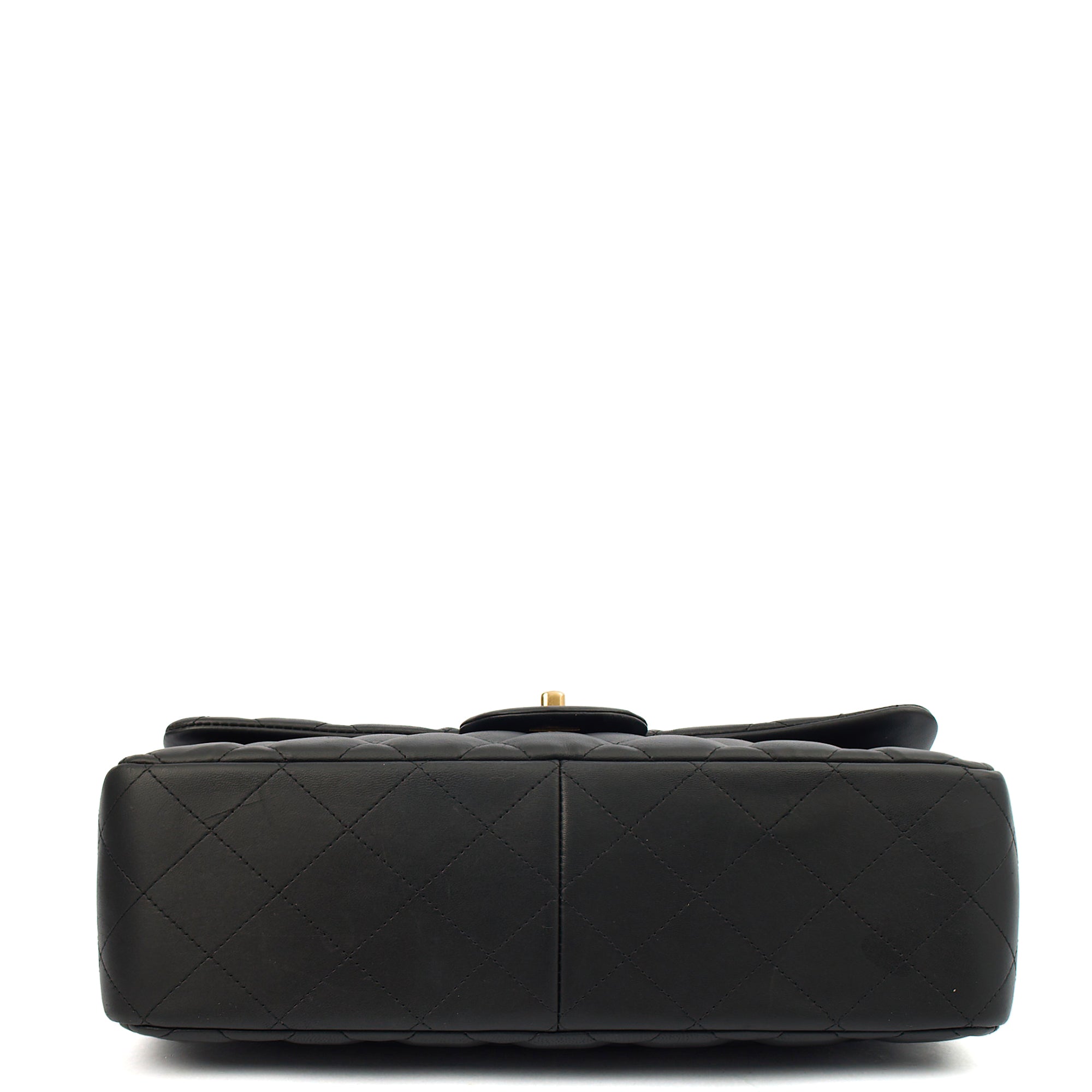 Chanel Shoulder Bag Classic Double Flap - Large in Black, Lambskin Leather