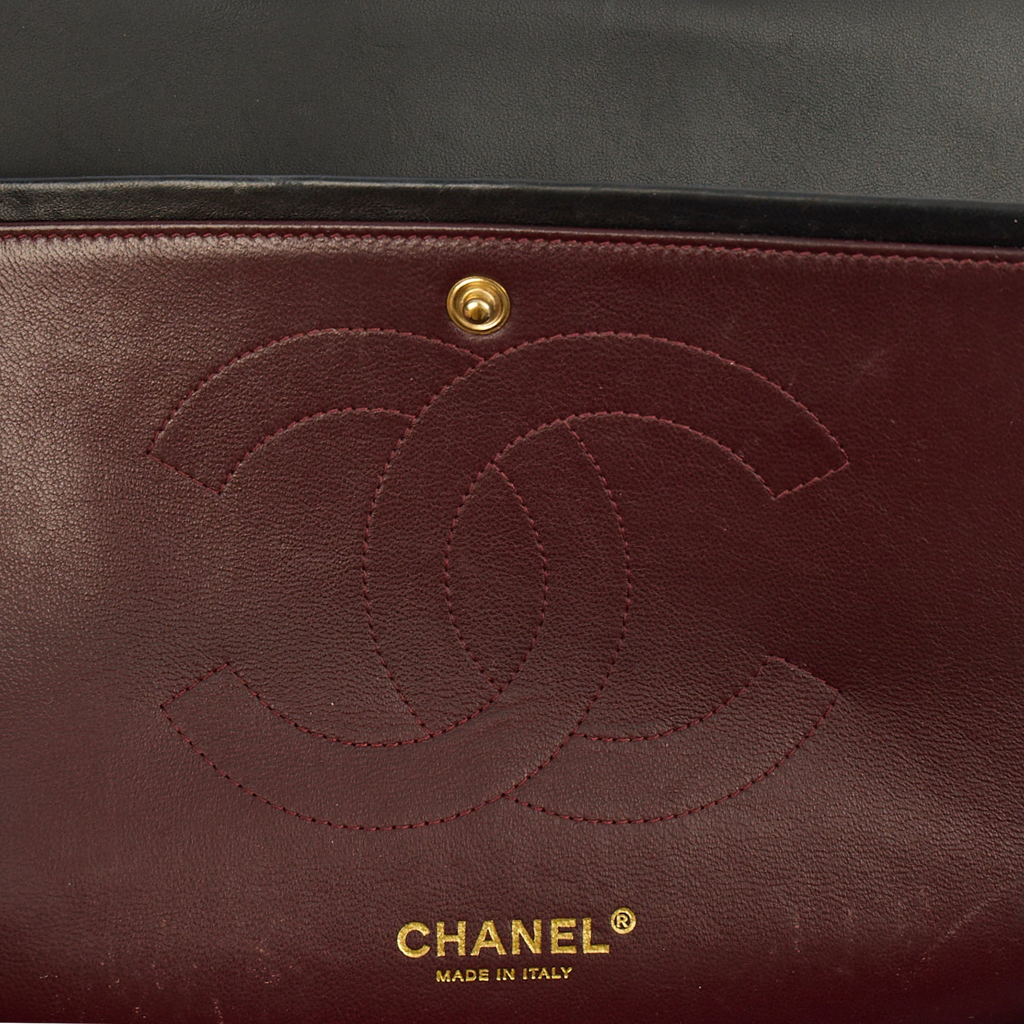 Chanel Shoulder Bag Classic Double Flap - Large in Black, Lambskin Leather