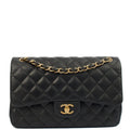 Chanel Shoulder Bag Classic Double Flap - Large in Black, Lambskin Leather