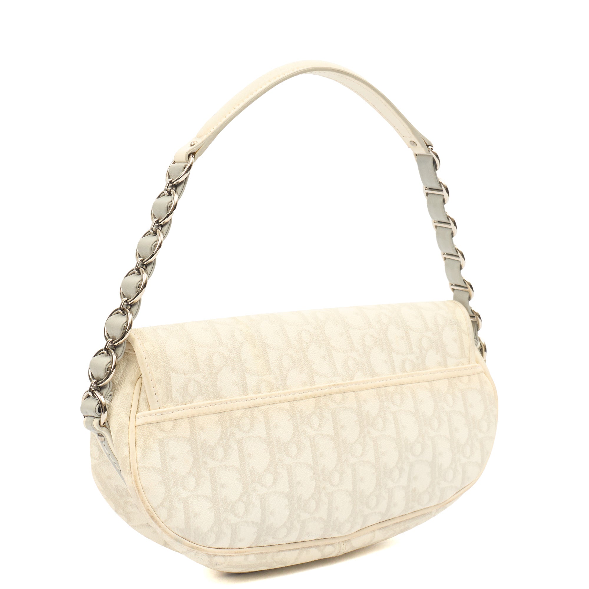 Christian Dior Shoulder Bag Romantique  in White, Leather