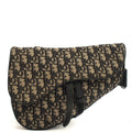 Christian Dior Cross Body Homme - Saddle Bag in Blue, Dior Oblique Embroidery