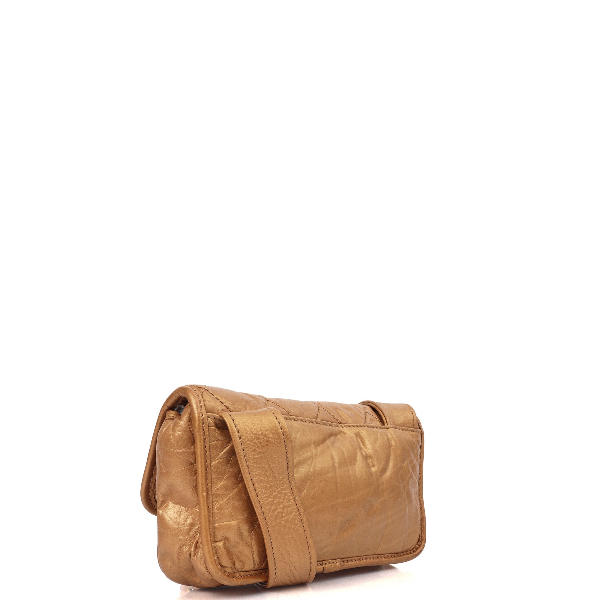 Chanel Shoulder Bag Vintage Shoulder Bag in Metallic, Calfskin Leather