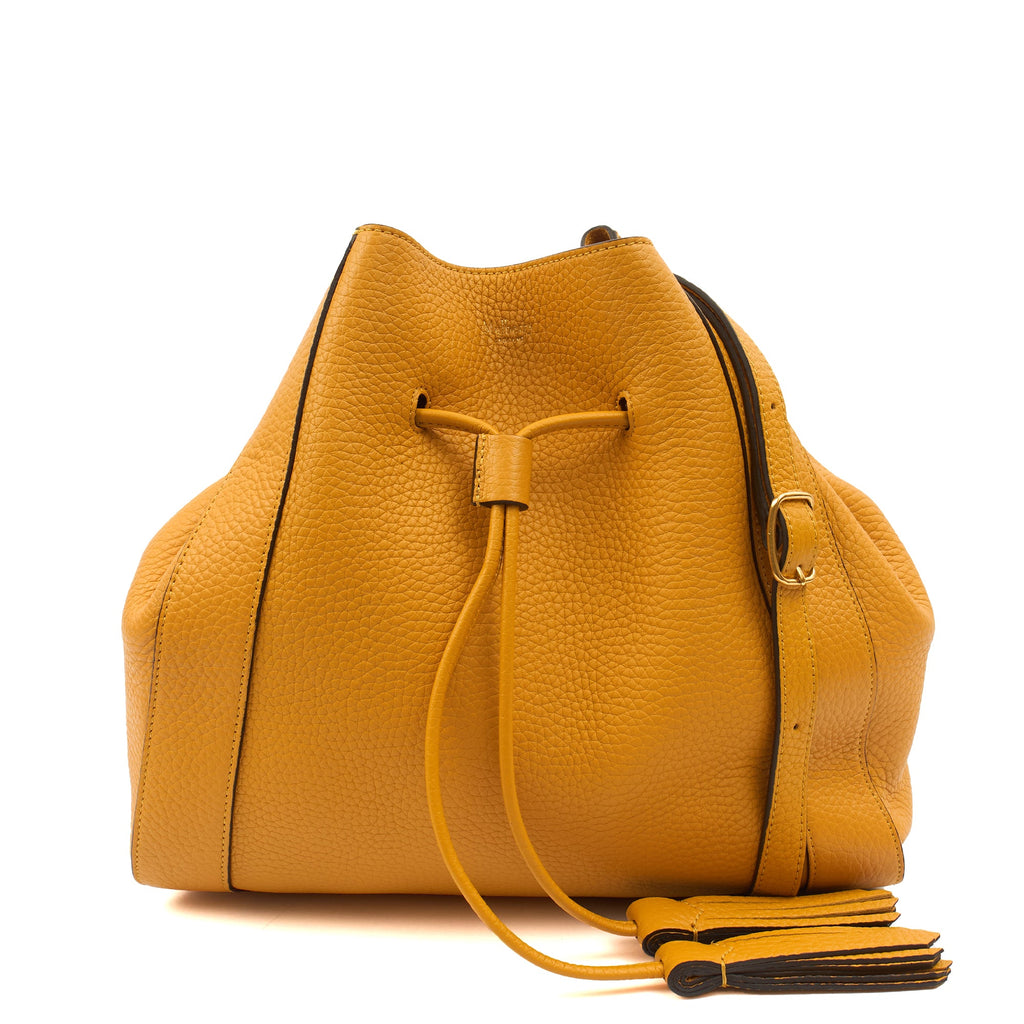 Mulberry Tote Millie Tote in Yellow, Calfskin Leather