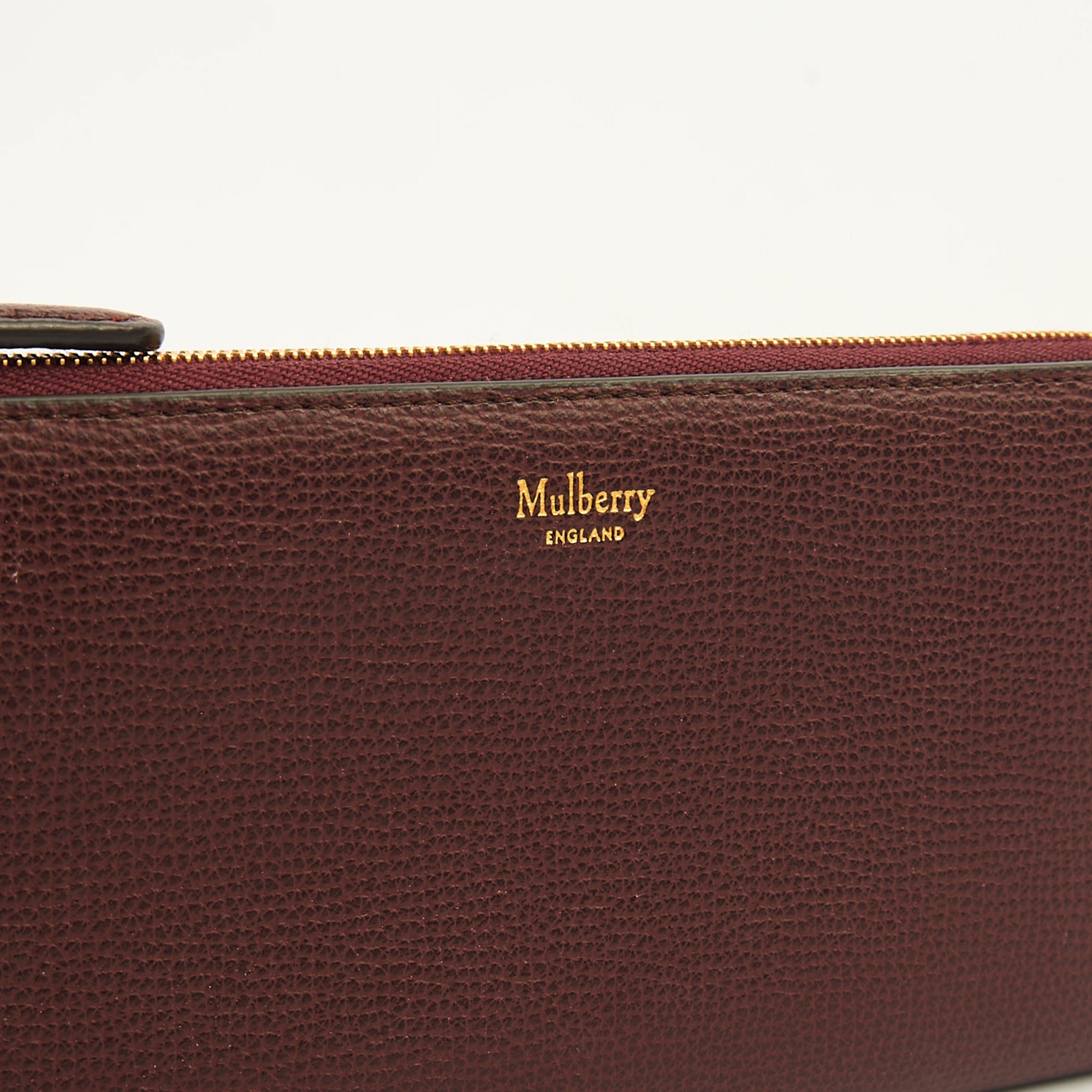 Mulberry Purse Wallet in Oxblood, Leather