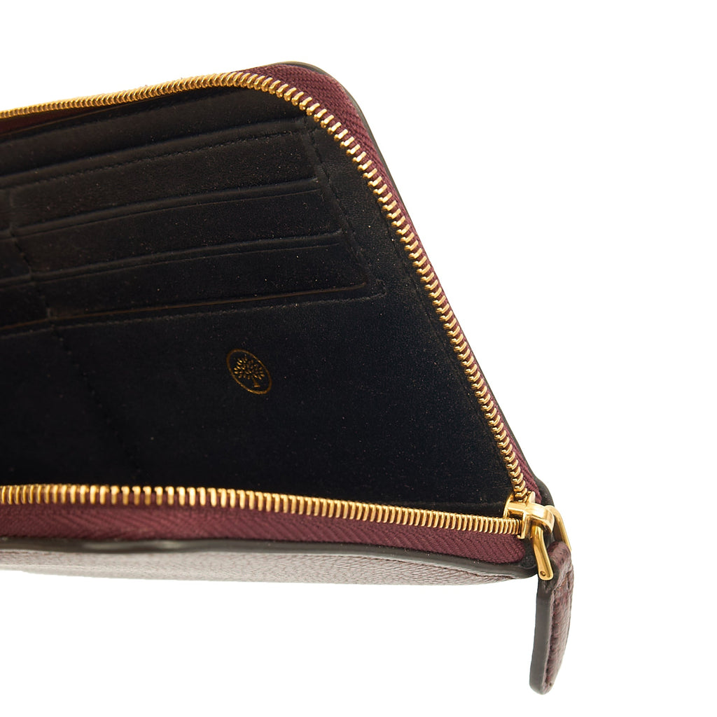 Mulberry Purse Wallet in Oxblood, Leather