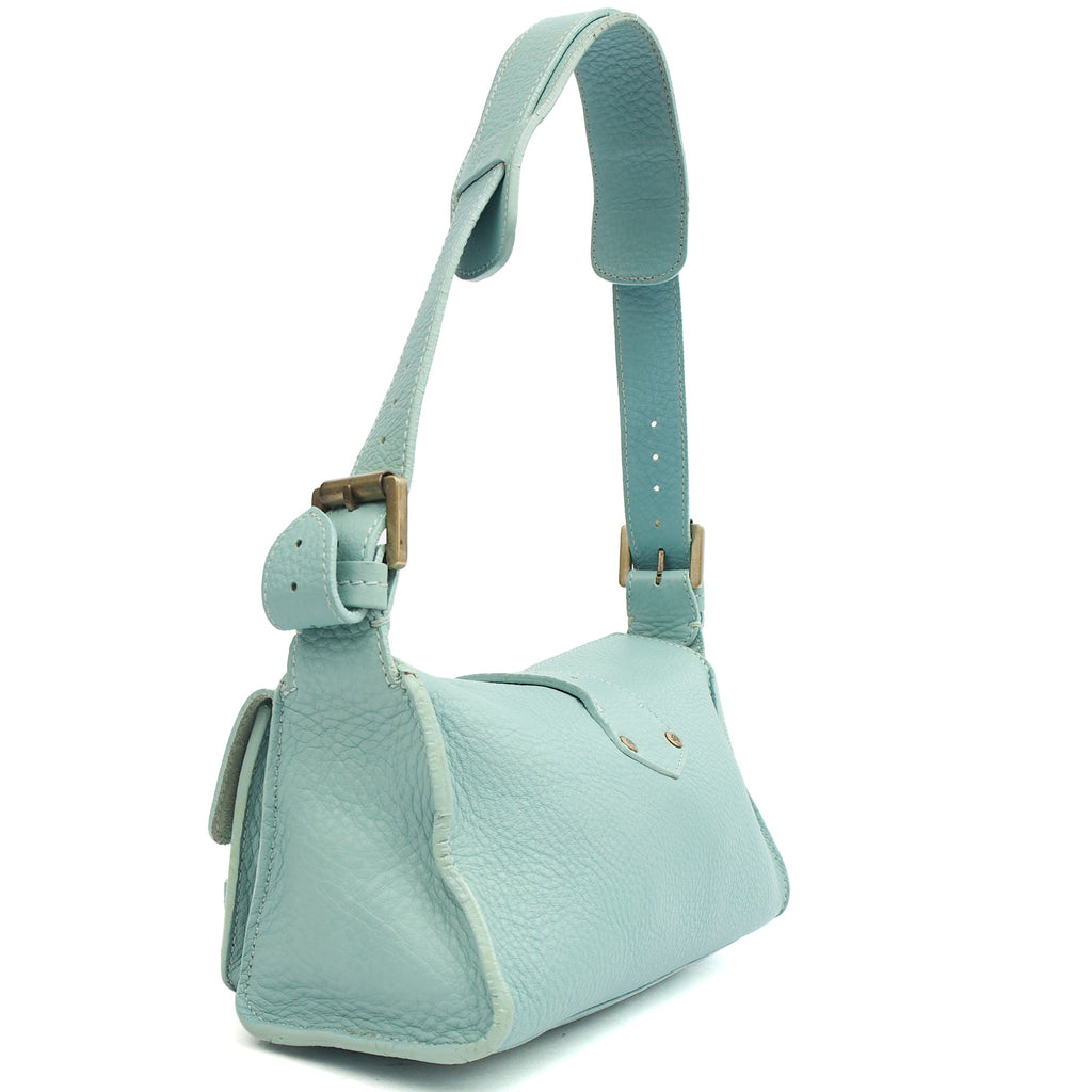 Mulberry Shoulder Bag Blenheim in Blue, Leather