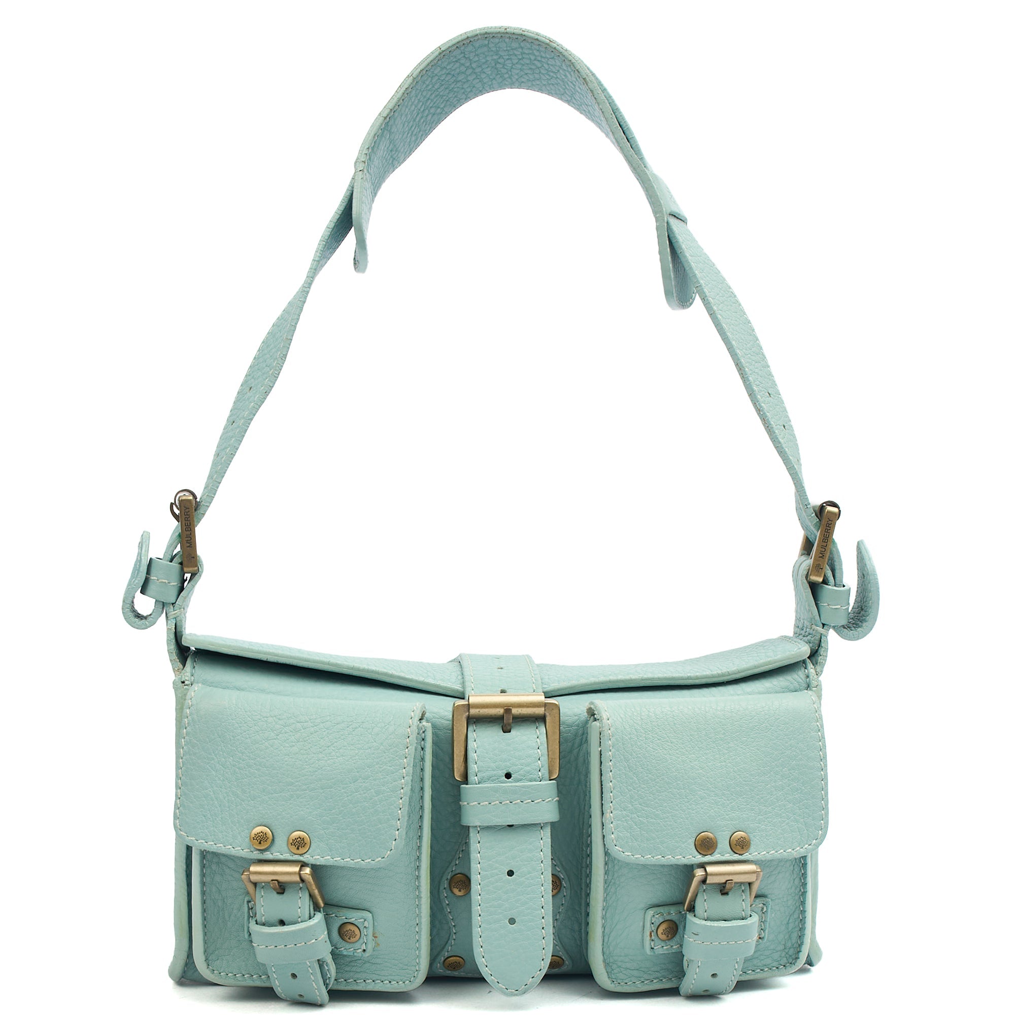 Mulberry Shoulder Bag Blenheim in Blue, Leather
