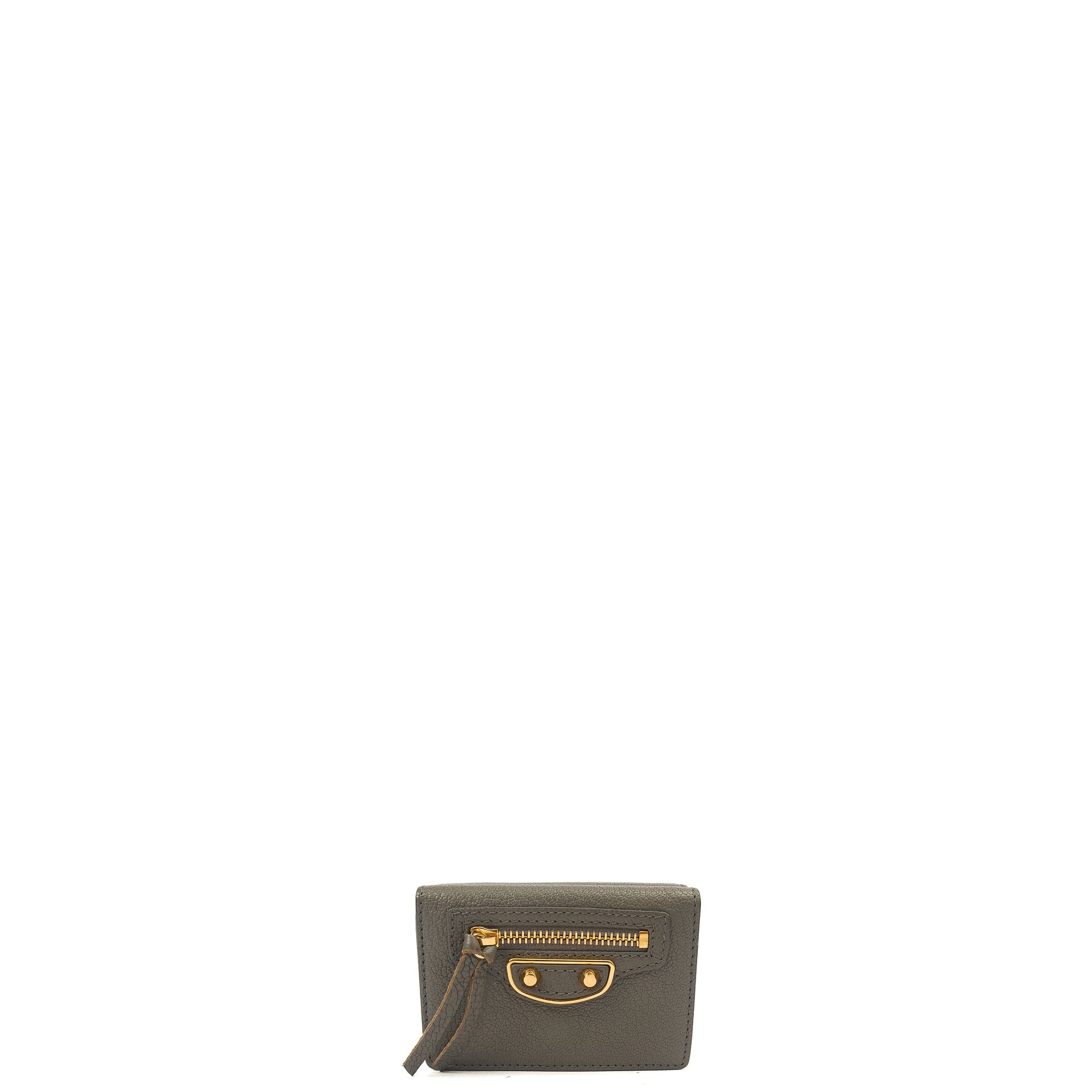 Balenciaga Wallet Wallet in Grey, Veau (Calfskin)