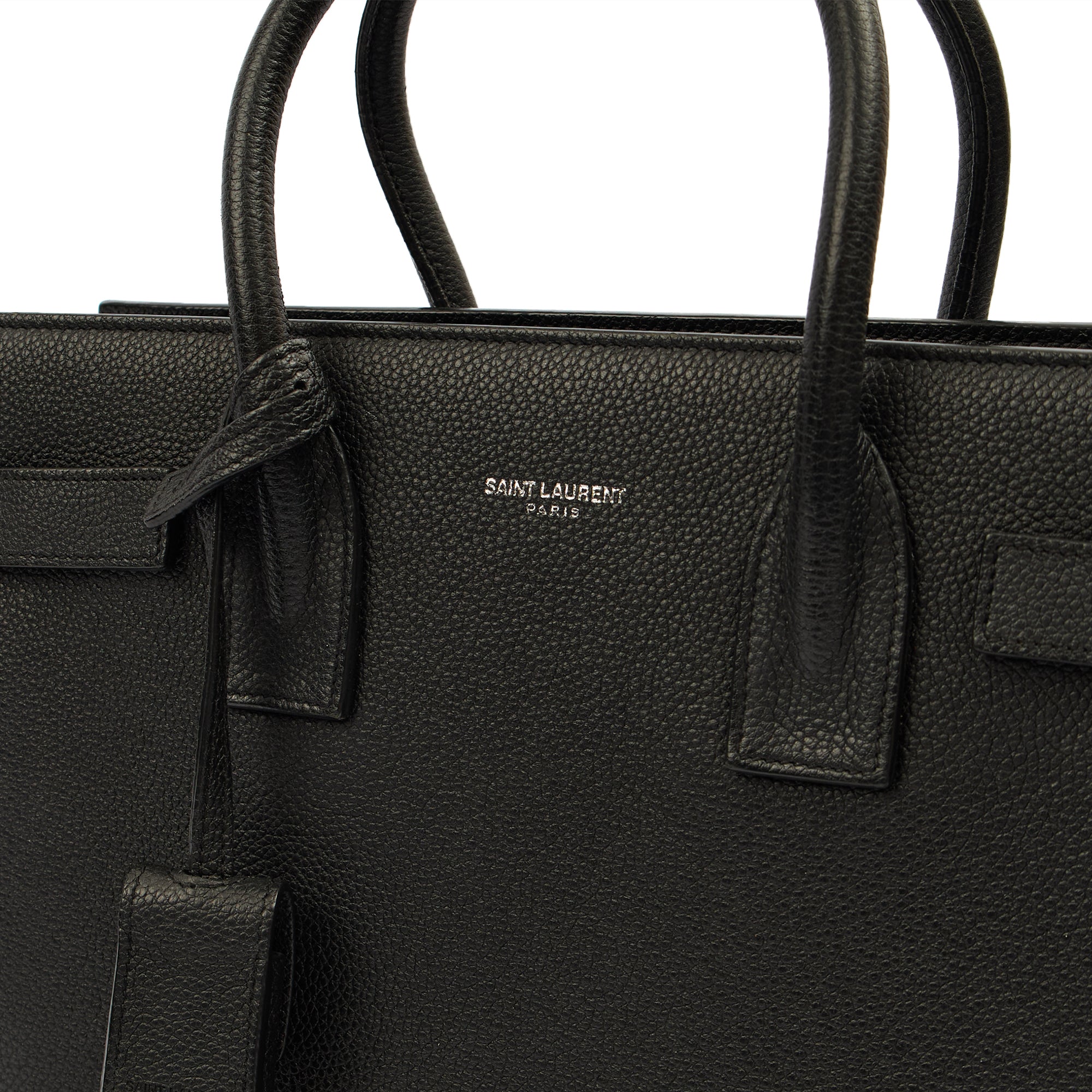 Saint Laurent Tote Sac de Jour Baby in Black, Leather