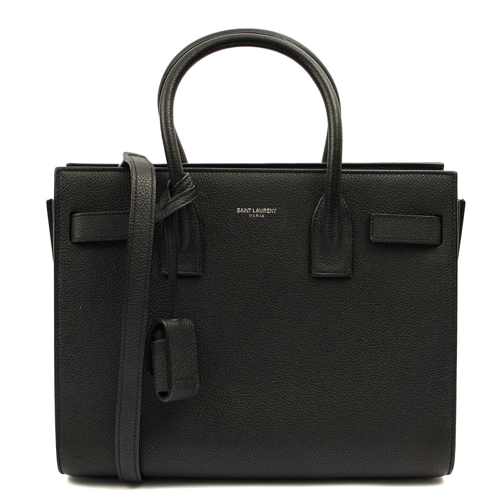 Saint Laurent Tote Sac de Jour Baby in Black, Leather