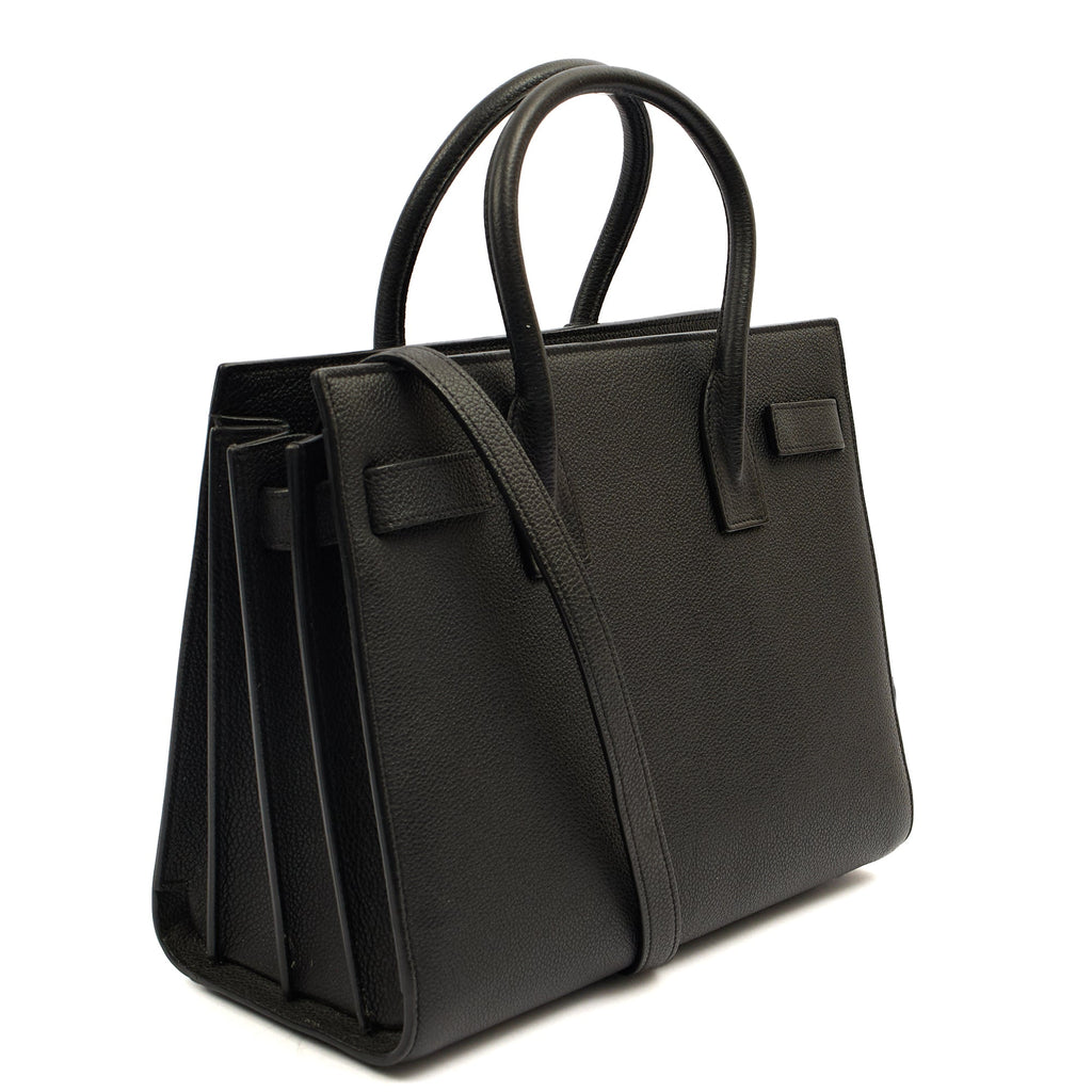 Saint Laurent Tote Sac de Jour Baby in Black, Leather