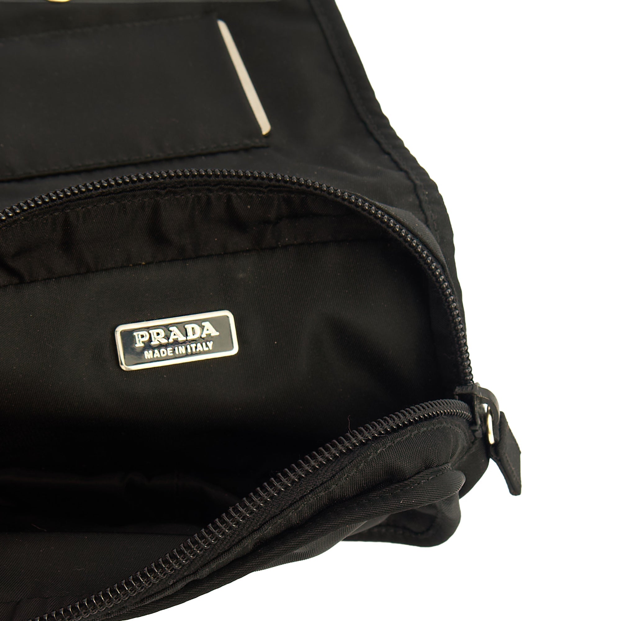 Prada Wallet Nylon Pouch Wristlet in Black, Nylon