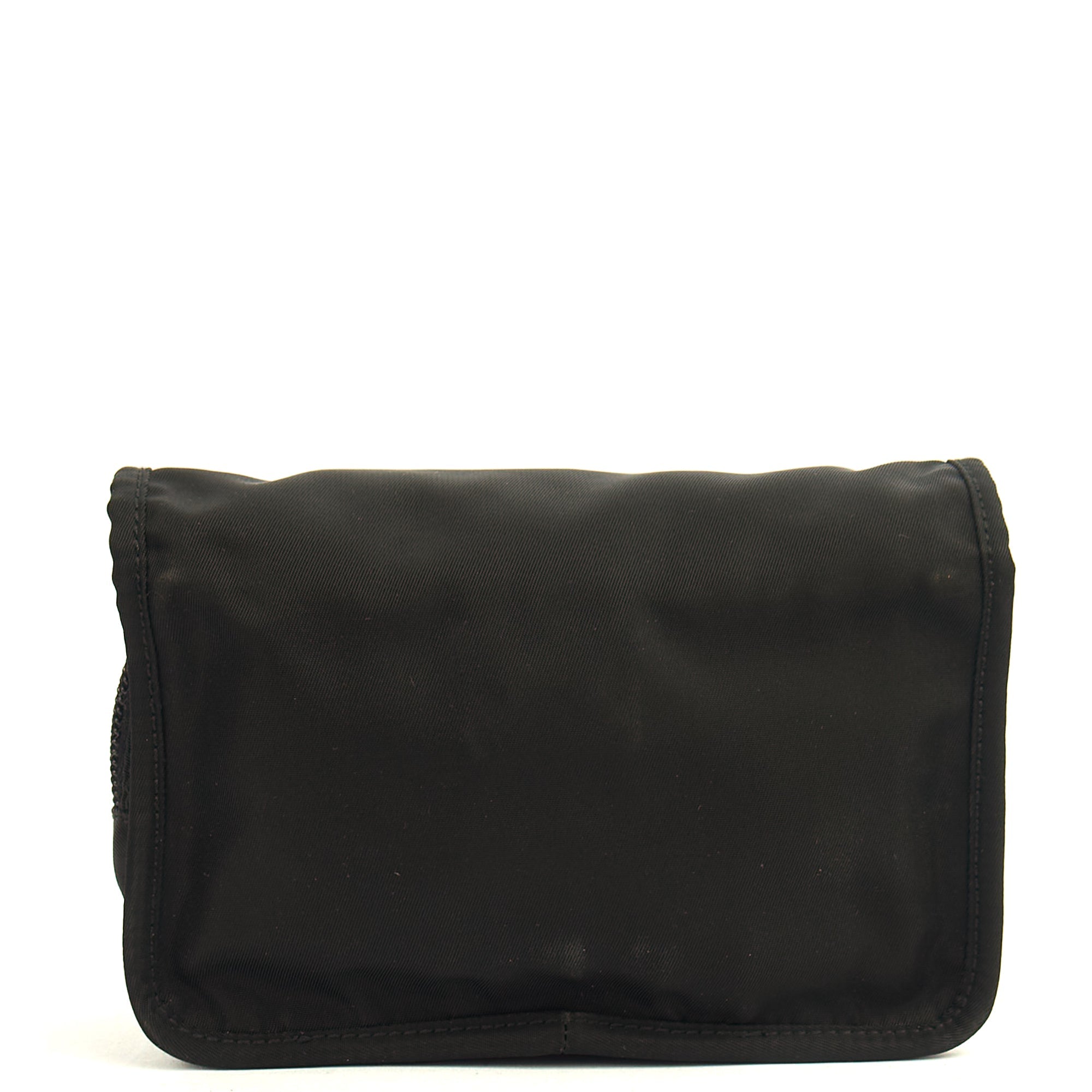 Prada Wallet Nylon Pouch Wristlet in Black, Nylon