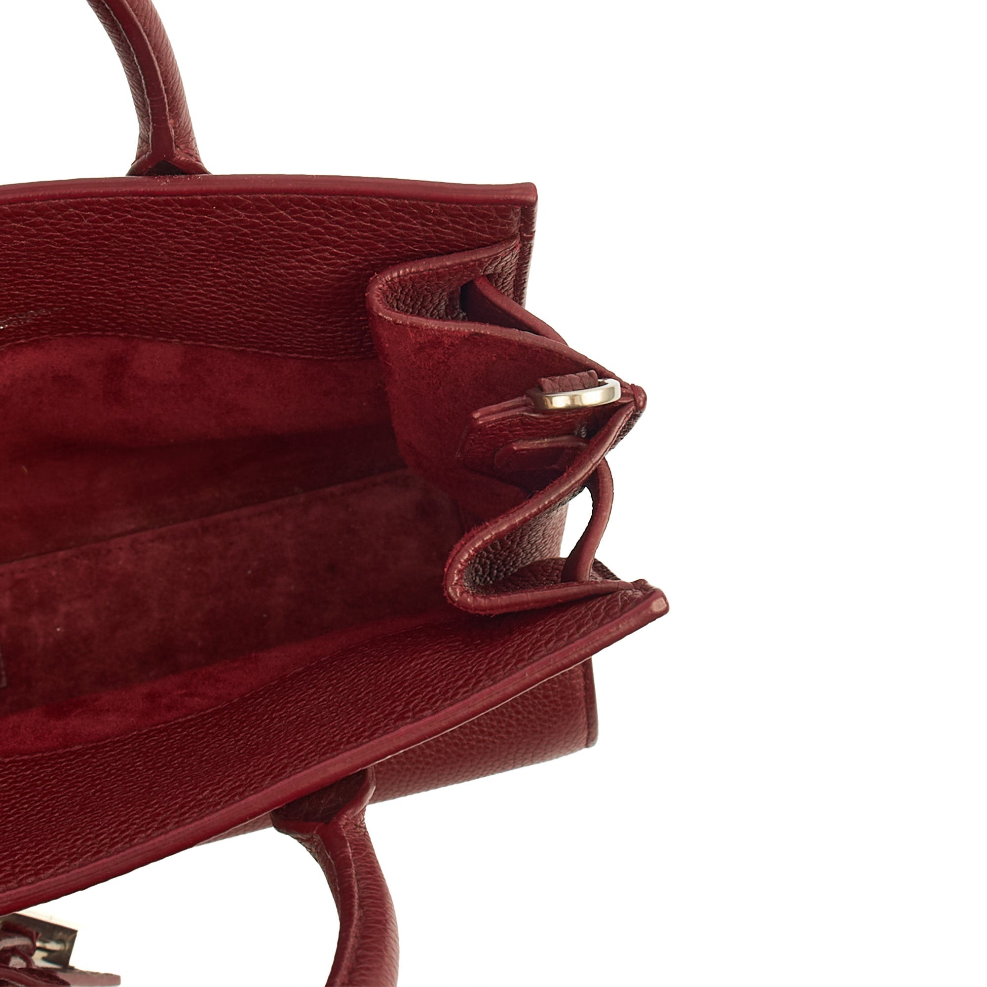 Saint Laurent Mini Bag Sac de Jour Nano in Red, Leather