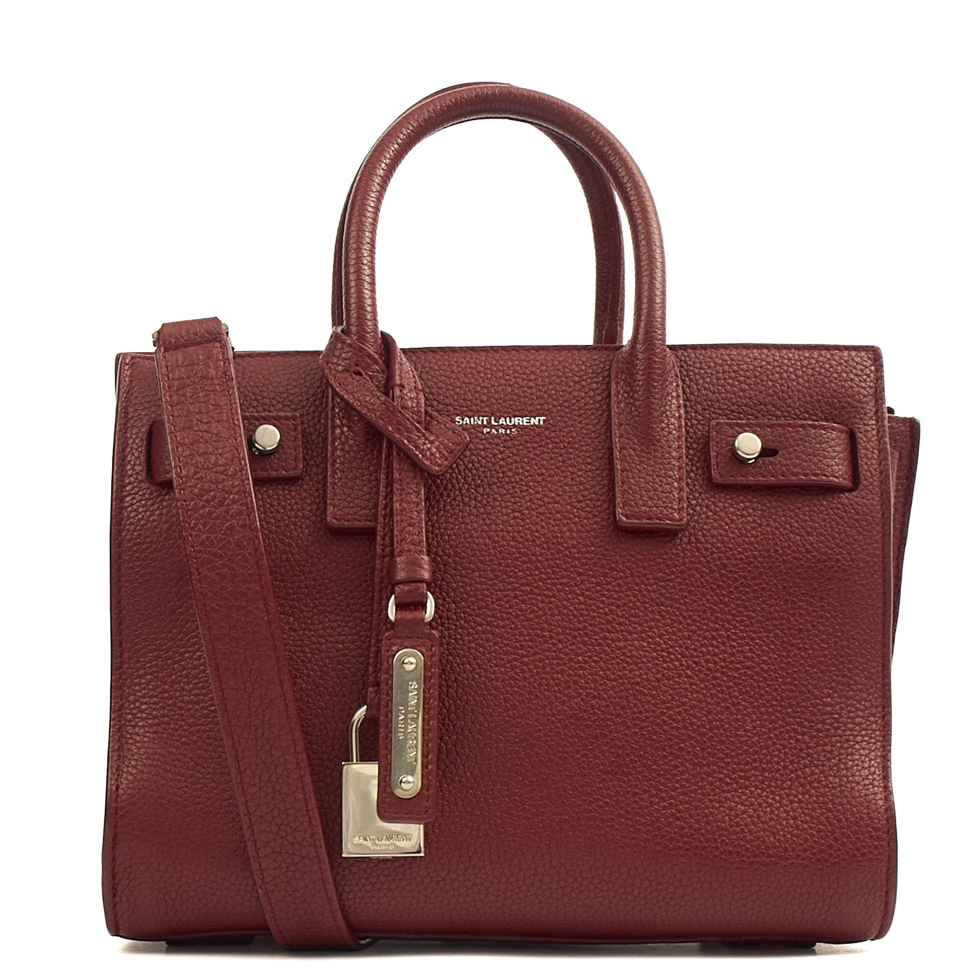 Saint Laurent Mini Bag Sac de Jour Nano in Red, Leather