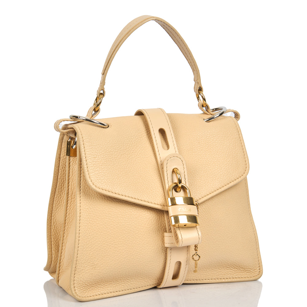 Chloe Tote Aby Tote - Medium in Neutral, Calfskin Leather