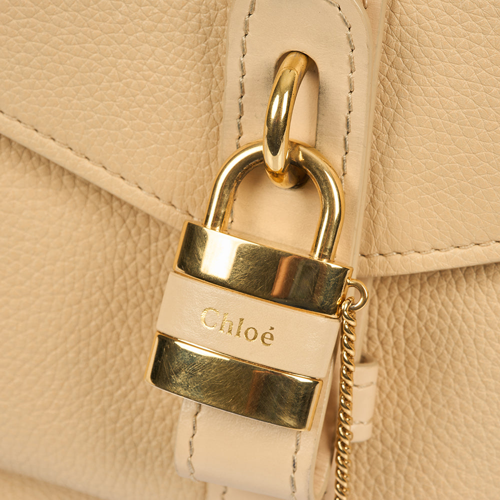 Chloe Tote Aby Tote - Medium in Neutral, Calfskin Leather