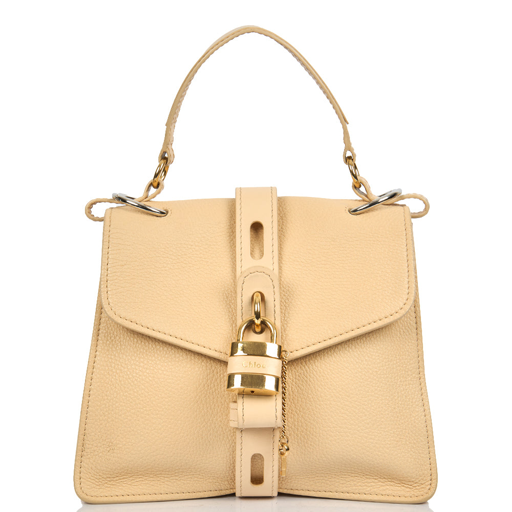 Chloe Tote Aby Tote - Medium in Neutral, Calfskin Leather