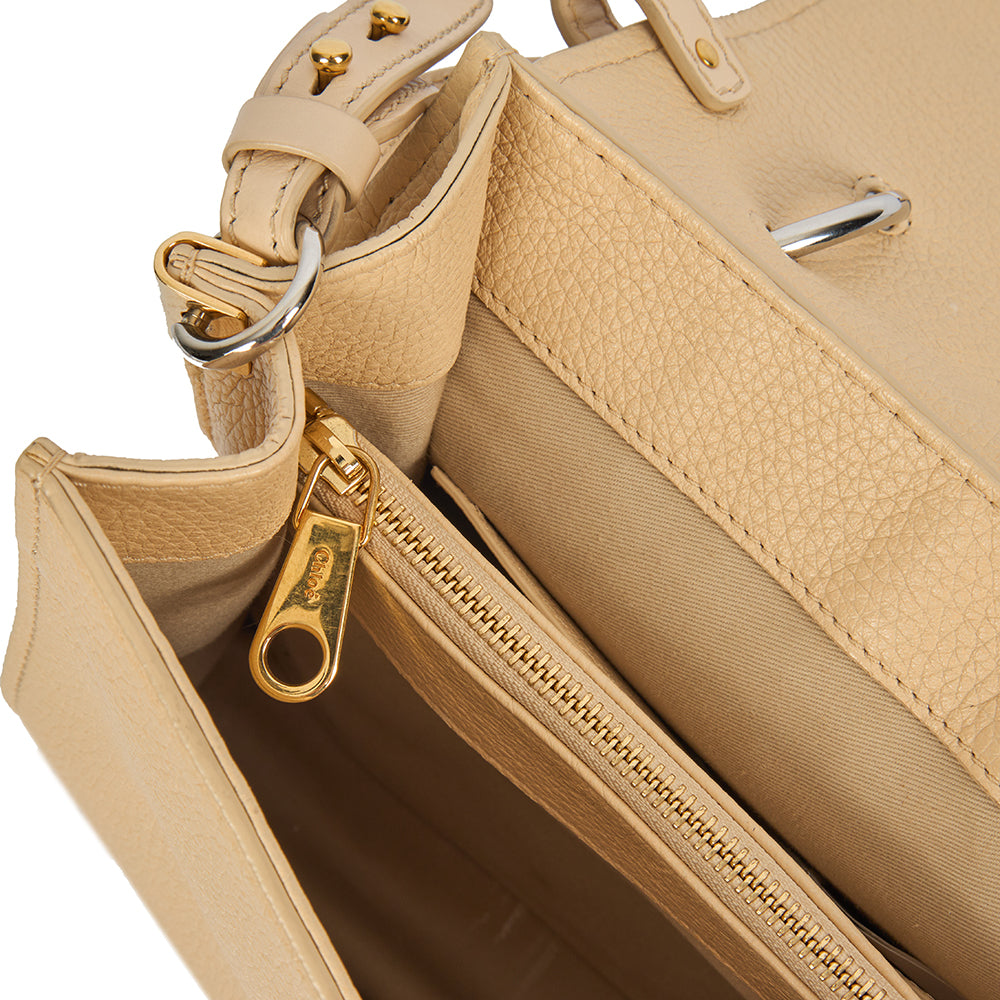 Chloe Tote Aby Tote - Medium in Neutral, Calfskin Leather