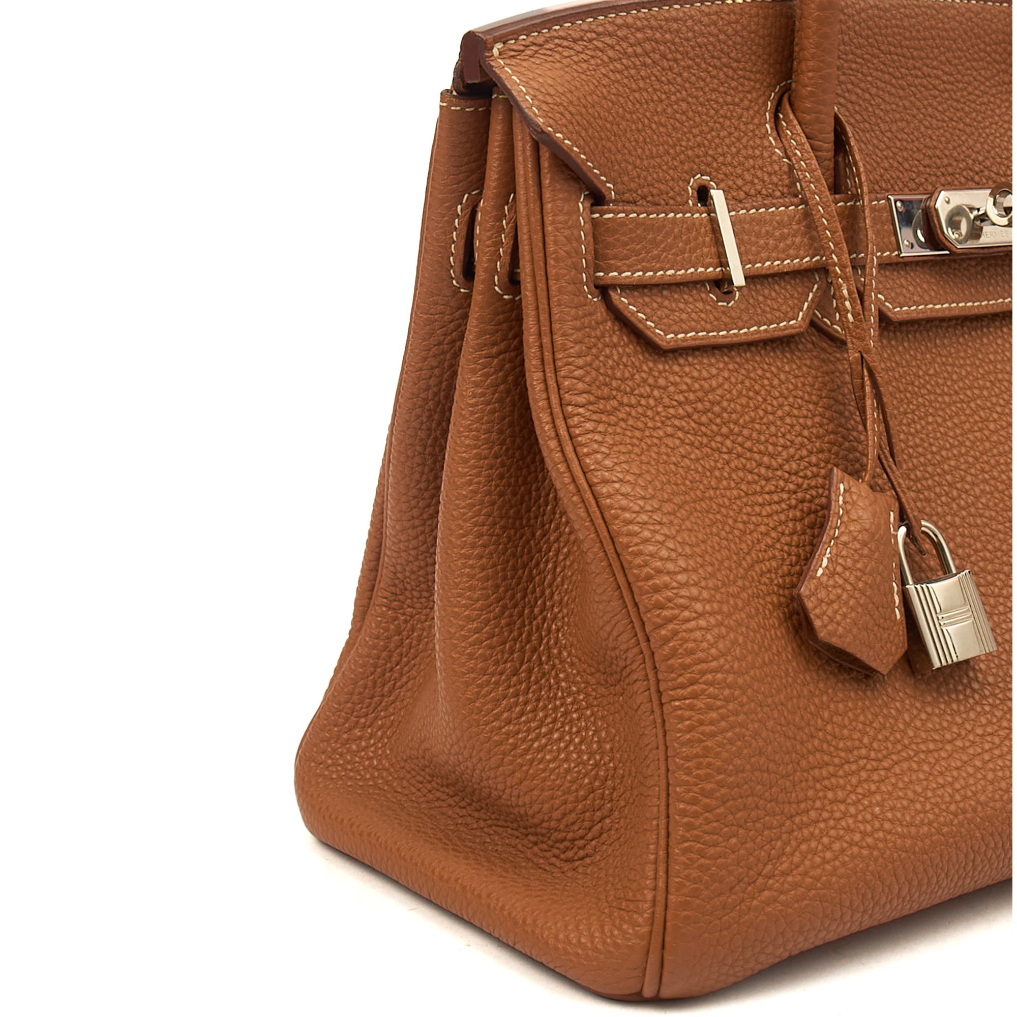 Hermes Tote Birkin 30 in Gold, Togo Leather