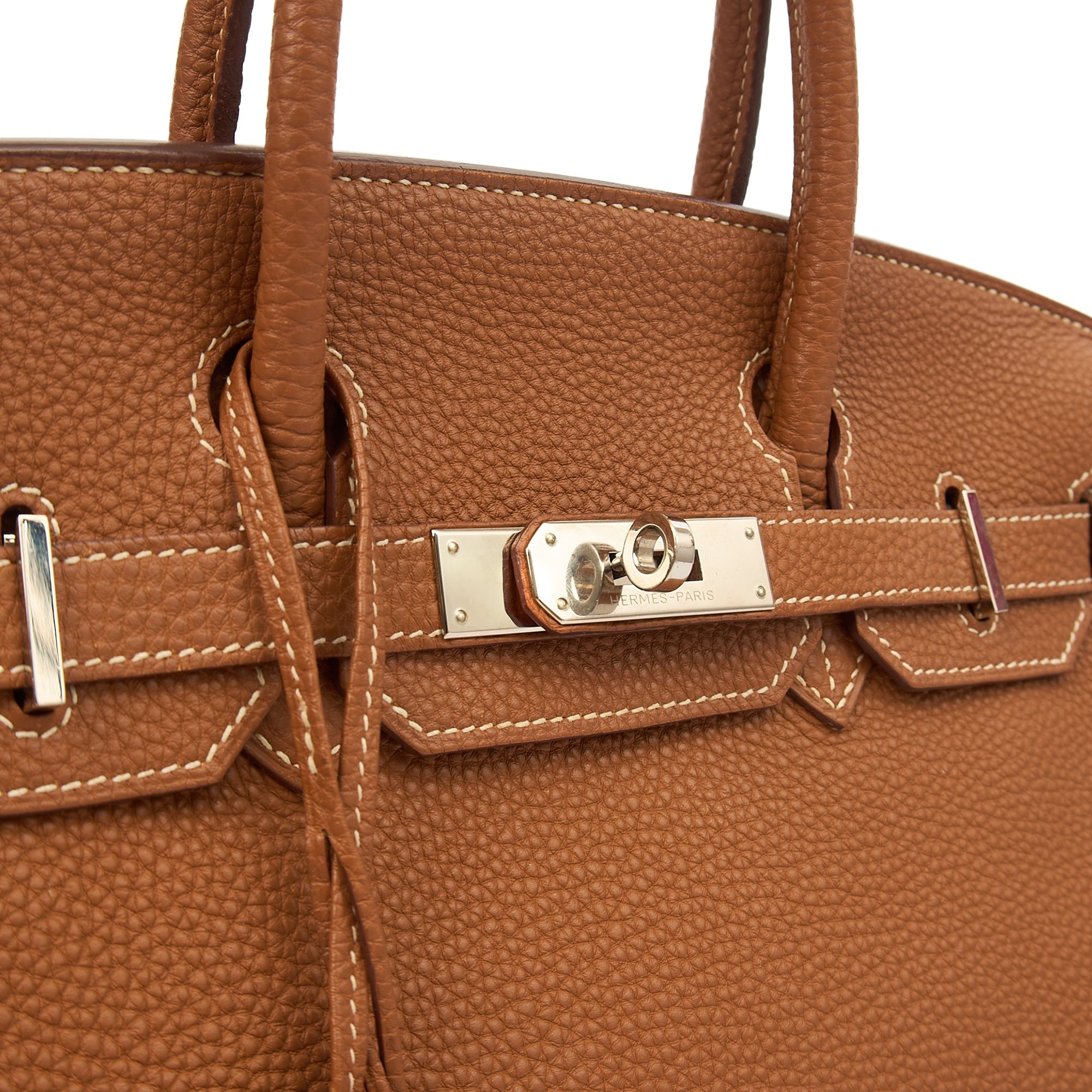 Hermes Tote Birkin 30 in Gold, Togo Leather