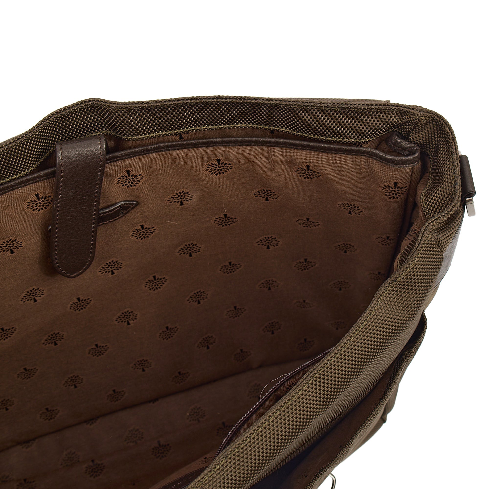 Mulberry Satchel Messenger in Green, Fabric