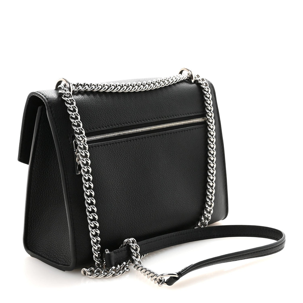 Soft Calfskin My Lockme Chain Bag BB Black