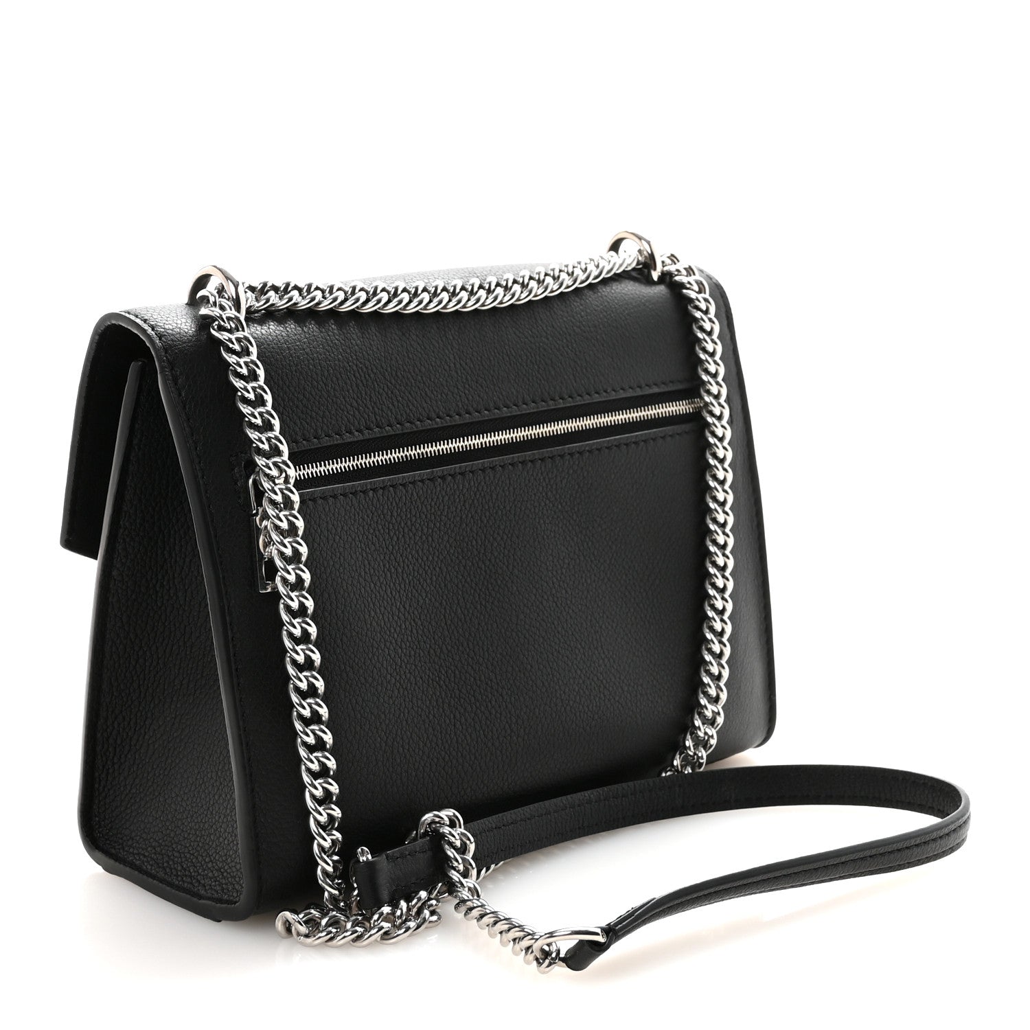 Soft Calfskin My Lockme Chain Bag BB Black